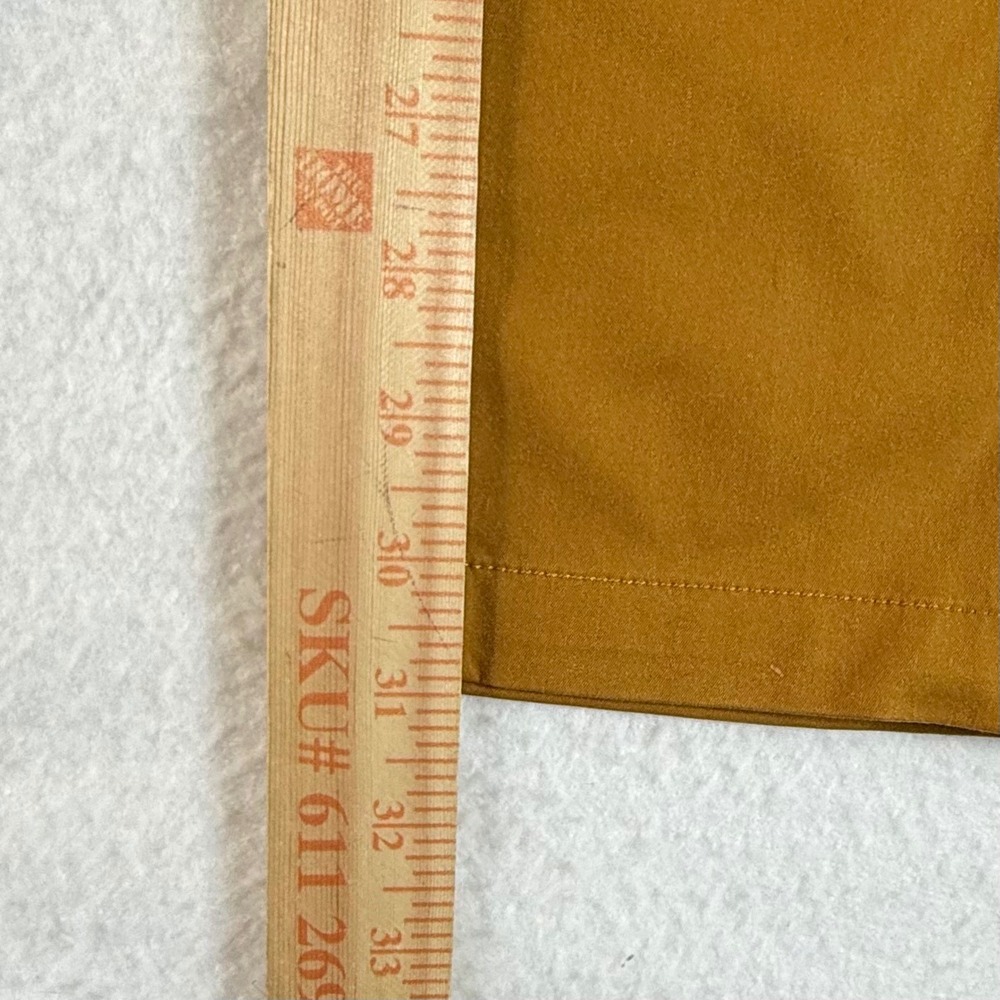 Bluffworks Chino Pants Mens 31x32 Tailored Fit Performance Polyester Gold Brown - Picture 7 of 9